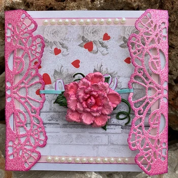 

Dolce Vita Metal Cutting Dies Lace Border Edge Craft Die Scrapbooking Dies Cut Stencil for DIY Photo Album Card Template