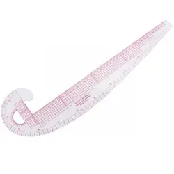 Regla curva francesa de plástico multifunción para costura, herramienta de fabricación de reglas, diseño a medida, medida, papelería, ropa, Ru W8c3