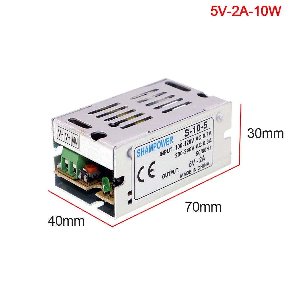 1 шт. универсальный импульсный источник питания AC 110 В/220 В в DC 5 в 12 В 24 В светодиодный импульсный источник питания адаптер для Светодиодный светильник Ra K1