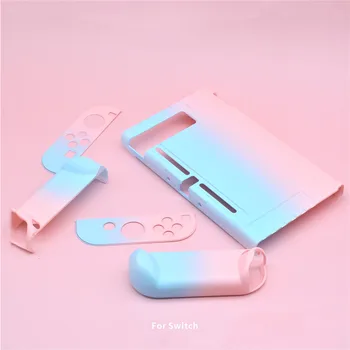 

Gradients Color Crystal Case Ultra-thin Protective Cover Housing & Joystick Thumb Grips Caps for Nintend Switch Game Console