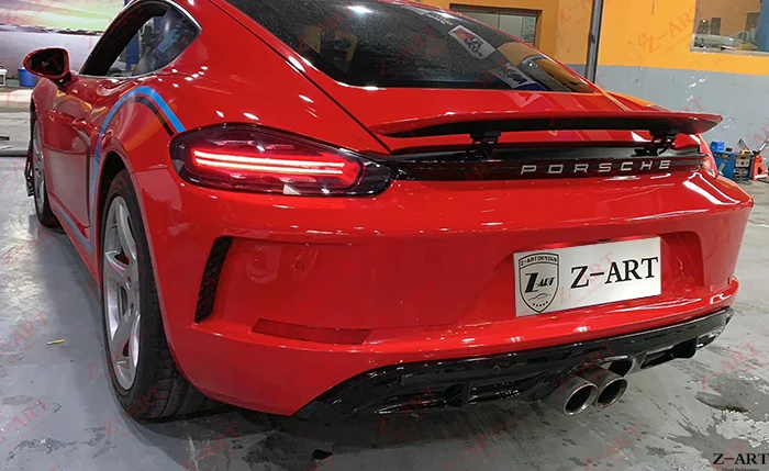 Z-ART для Porsche 718 Cayman GT 3 обвес для Porsche 718 Cayman тюнинговый обвес для Porsche 718 модифицированный обвес