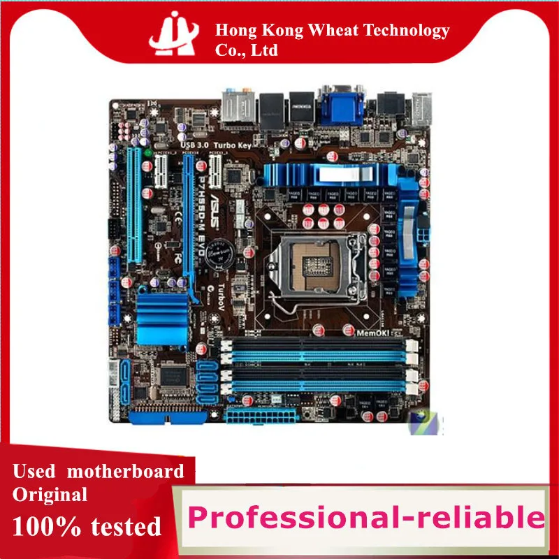For ASUS P7H55D-M EVO Motherboard Socket LGA 1156 DDR3 SATA2 Intel H55 Original Desktop Used Mainboard | Компьютеры и офис
