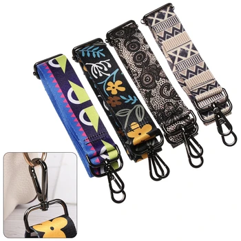 

New Nylon Colored Strap for Bag Women Rainbow Adjustable Shoulder Hanger Handbag Straps Belt Decorative Chain Bags Accessories