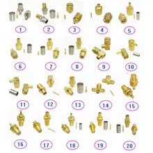 Разъем RP-SMA обжимные клещи/припоя для RG316 RG174/RG58 RG142/RG402/RG405/1,13mm/RG178/RG8 LMR400/RG5 RG6/RG8X