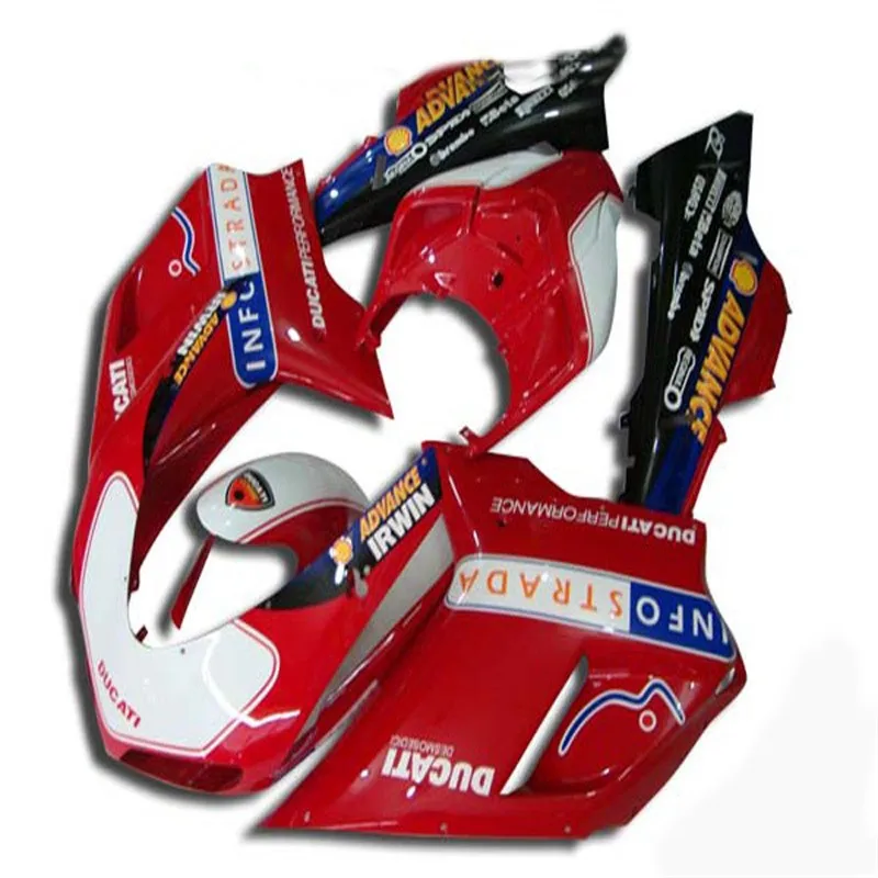 Высокое качество новая ABS форма мотоцикла Обтекатели подходят для DUCATI 848 1098 1198 07 08 09 10 11 2007 2011 обтекатель кузова белый красный