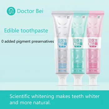 

Mi Bei 0+ Upgrade Fresh Whitening Tooth Stain Toothpaste 3 Flavors Fruity Refreshing Green Tea Toothpaste for Pregnant Women
