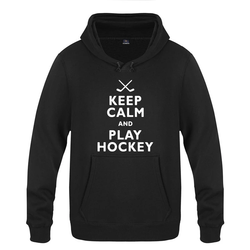 

Midnight Keep Calm and Play Hockey Ice Hockey Motion Sweaters Clothes(S-XXXL)