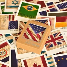 40 листов/упаковка Лидер продаж винтажная ЛОМО флаг мини-открытка на день рождения Письмо Конверт подарочная карта набор открытка