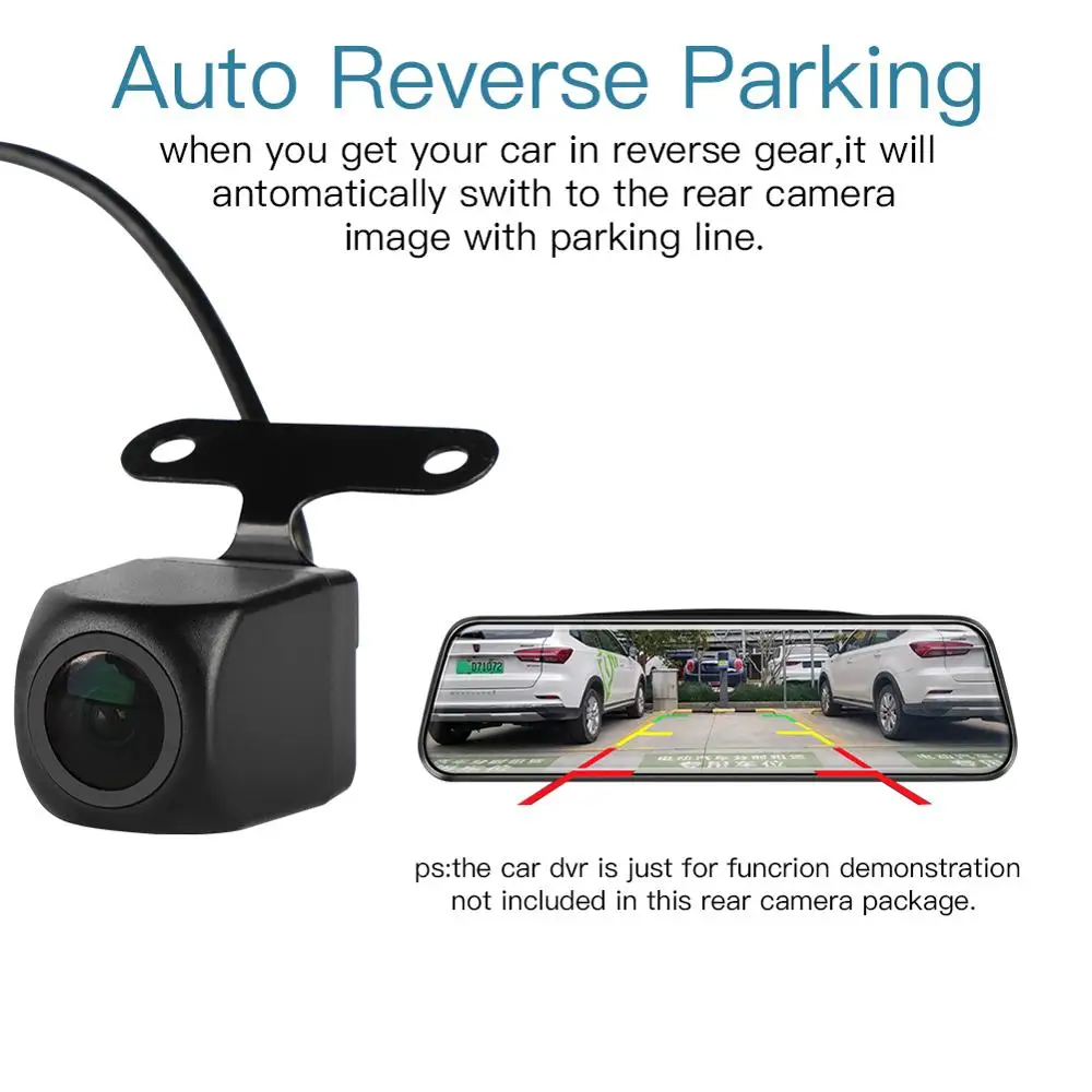 AZGIANT 720P AHD Car Rear View Camera with 5 pin for DVR Mirror Dashcam Waterproof 2.5mm Jack Parking HUB Amplifier | Автомобили и