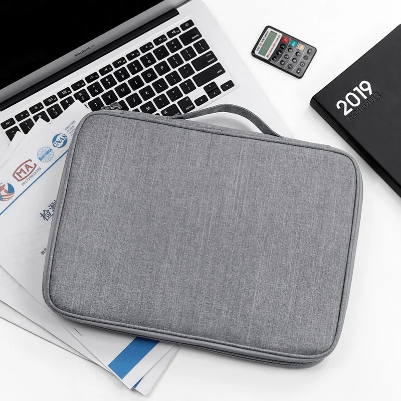 

Men Business Essential Document Storage Bag Certificate Glasses Magazine Organizer Digital USB Card Collect Box Travel Accessori