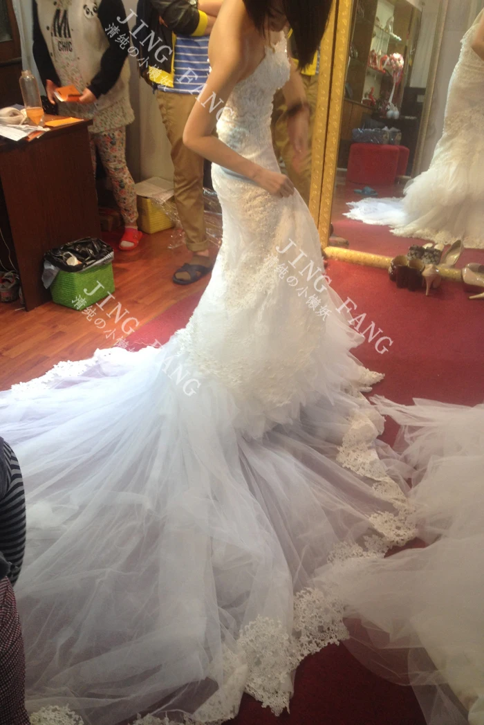 Casamento милое бисерное кружевное платье vestido de noiva новое модное сексуальное свадебное платье Русалка свадебное платье