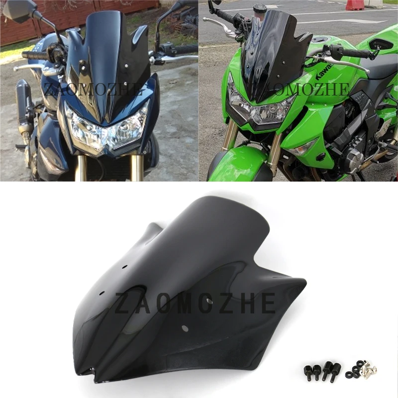Ветровое стекло для Kawasaki Z1000 2007 2008 2009 z1000 Z 1000 z black Double Bubble | Автомобили и мотоциклы