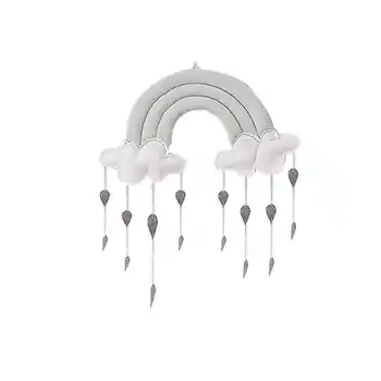 

1pc Newborn Cloud Rainbow Raindrop Wall Toys Baby Bed Tent Pendant Crib Hanging Toy Room Ornament Infant Kids Room Gifts