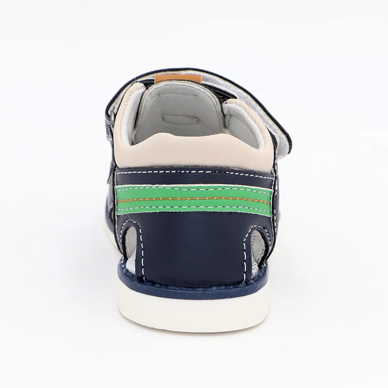 Kids Sandals Cute Eagle Summer Boys Orthopedic Pu Leather Closed Toe Baby Flat Shoes Size 22-27