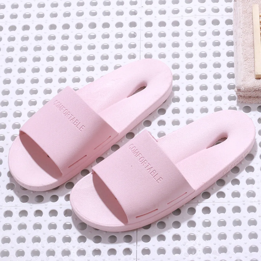 Женские шлепанцы для ванной летние пляжные Повседневные тапочки душа