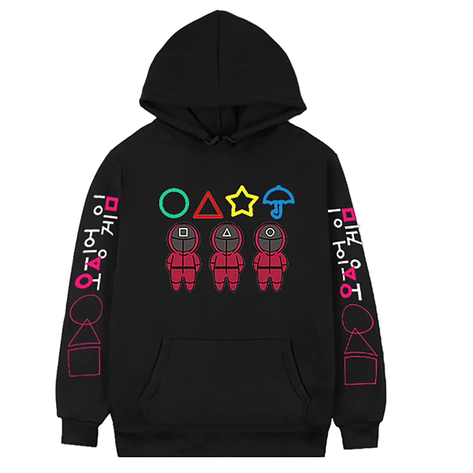 2021 Hot Sale Squid Game Clothes Hoodies Women's Pullover Hoodies D Print Long Sleeve Sweatshirts With Pocket 오징어 게임 2