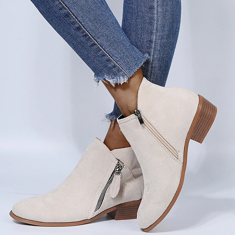 de tacón para mujer, botas cálidas con plataforma Sexy, color y negro, para primavera, 2023|Botas hasta el tobillo| - AliExpress