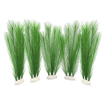 

HOT 5Pcs Aquarium Decorative Fish Tank Artificial Green Aquatic Plants Suitable for All Fish and Pets
