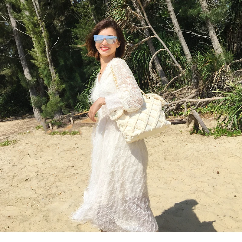 Мягкие сумки через плечо для женщин, бриллиантовая Холщовая Сумка-мешок, весна, новая женская сумка, Повседневная сумка на плечо с цепочкой, хлопковая меховая сумка