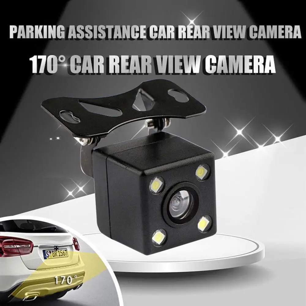 Автомобильная камера заднего вида Универсальный 12 Светодиодный видеорегистратор ночного видения дублирующая для парковки заднего вида Водонепроницаемая камера 170 широкоугольная HD цветная камера изображения