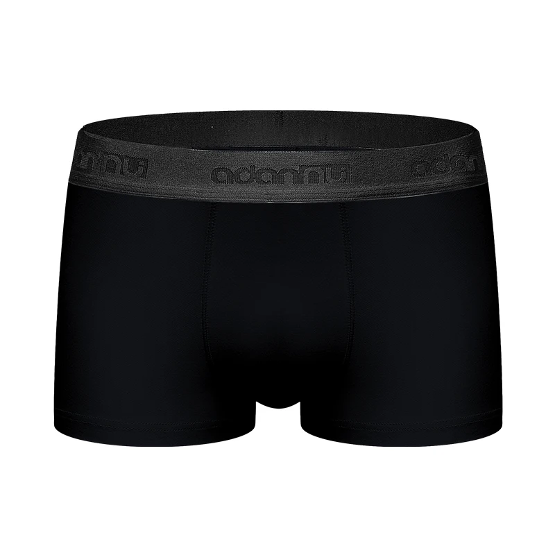 ADANNU бренд сексуальное нижнее белье мужские боксерские, Модальные Cueca Tanga дышащие удобные трусы мужские трусы-боксеры шорты быстросохнущие Calzoncillo - Цвет: AD306-black