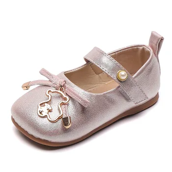 

Bear Leader Kids Shoes 2020 New Style Baby Girls Autumn PU Shoe 2-6Y Children Spring Cute Princess Shoes Bow-knot Shoes