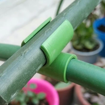 

10pcs Orchard Framework Universal Flower Rattan Durable Garden Plant Connector Cross Buckle Grafting Greenhouse Fixed For Stakes