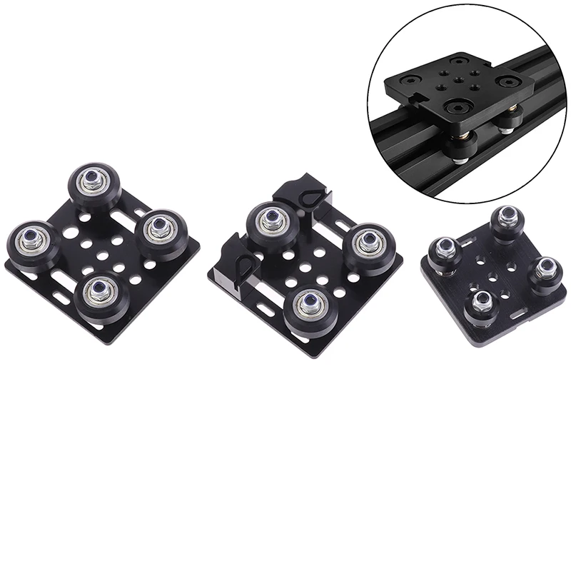 3D Printer V gantry plat set slide plate pulley for 2020 /2040 V-slot wheels ZF 