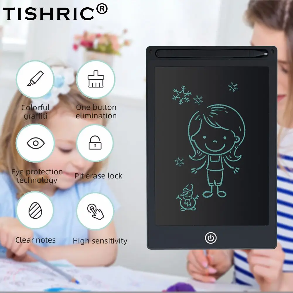 

TISHRIC New 8.5/10/12 Inch Digital Drawing/Writing/Graphics Tablet Pen Lcd Handwriting Pad Board Eraser With Stylus Toy for Kids
