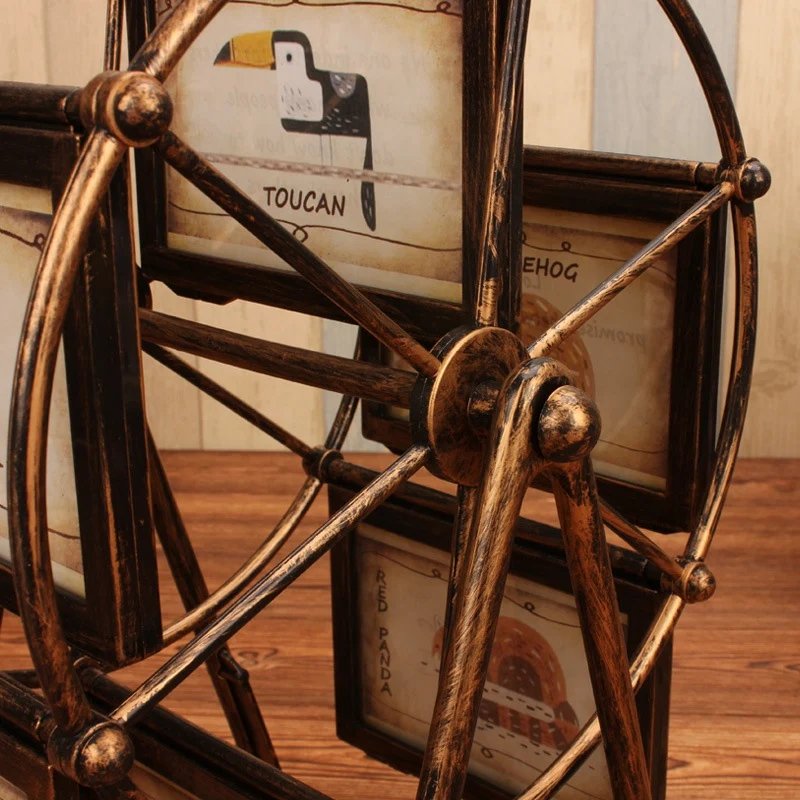 SZS популярный винтажный домашний декор потертая шикарная рамка колеса обозрения вращающаяся ветряная мельница украшения дома аксессуары украшения дома