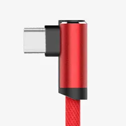 Кабель usb type-c 2.4A быстрое зарядное устройство локоть 1,8 м кабели для Xiaomi Mi9 Mi8 huawei Glory samsung Redmi Note 7 OPPO VIVO оборудование - Цвет: Red