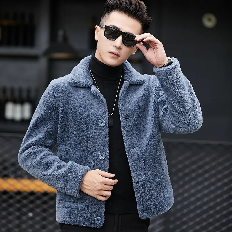 

Winter men's 100% wool sheepskin sheepskin coat sheepskin coat sheepskin coat