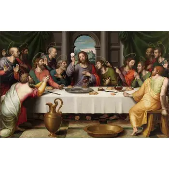 

5D diamond dotz painting Jesus The Last Supper crystal Embroidery Cross Stitch Rhinestone Decoration diy craft accessories