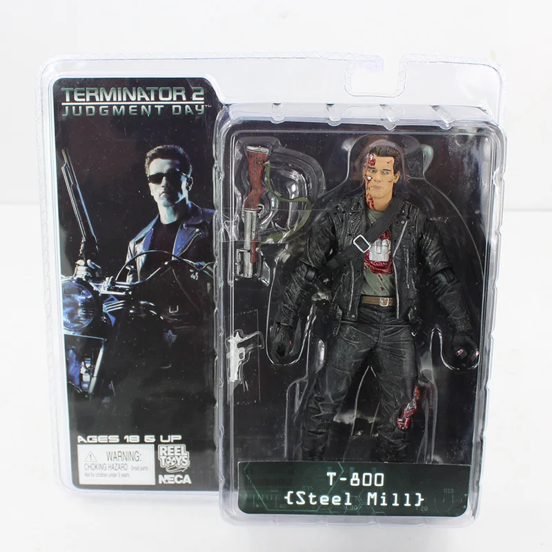 Neca The Terminator T-800 T-1000 Endoskeleton Pvc Action Figure Collectible Model Toy