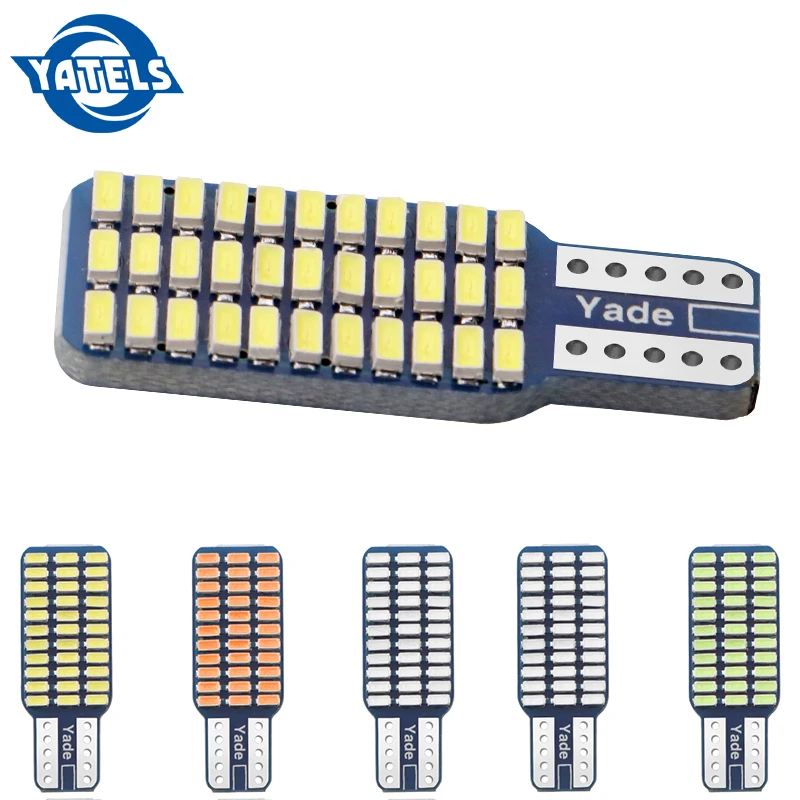 1 шт. T10 192 194 168 W5W светодиодный лампы 33 SMD 33 светодиодный 3014 автомобильные задние фары купольная лампа AC/DC 12V Canbus Error Free красная синяя машина дизайн