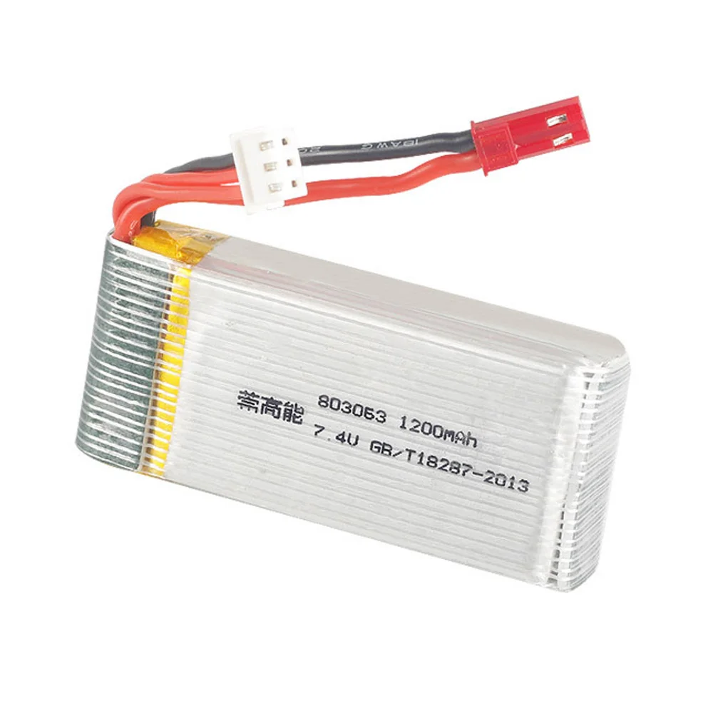 7 4 в 1200 мАч 2S 803063 30C Lipo батарея JST разъем с зарядным устройством для Yi zhang X6 H16 MJX X101 X102