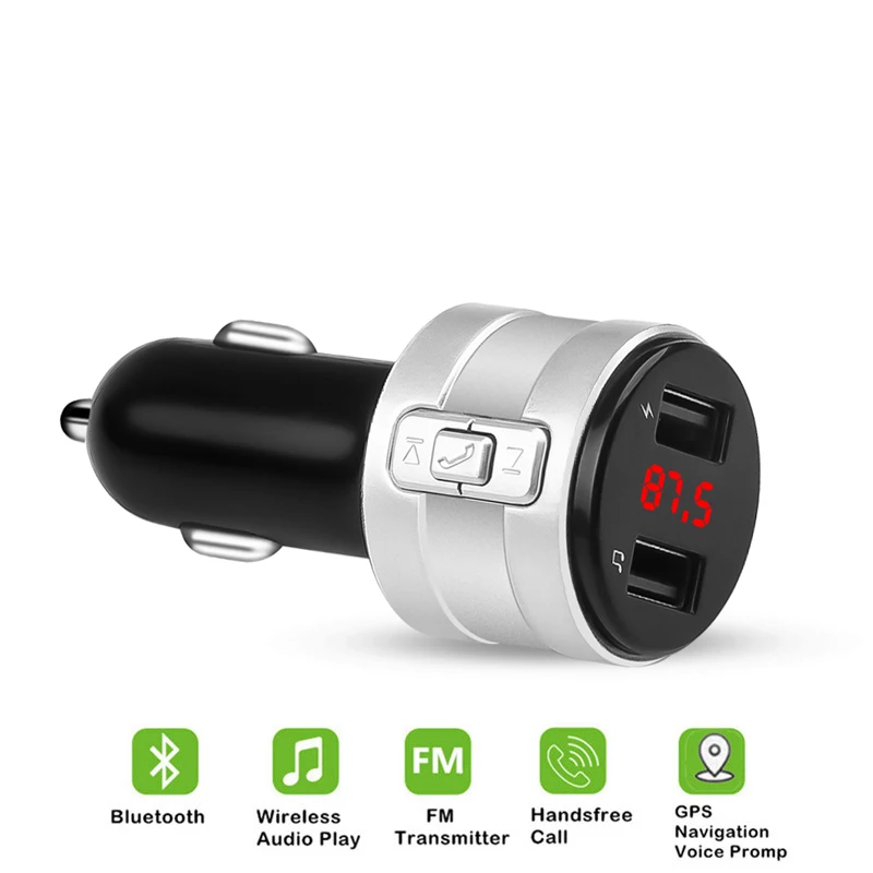 FM модулятор с двумя USB портами и поддержкой Bluetooth 4 2|FM-трансмиттеры| |