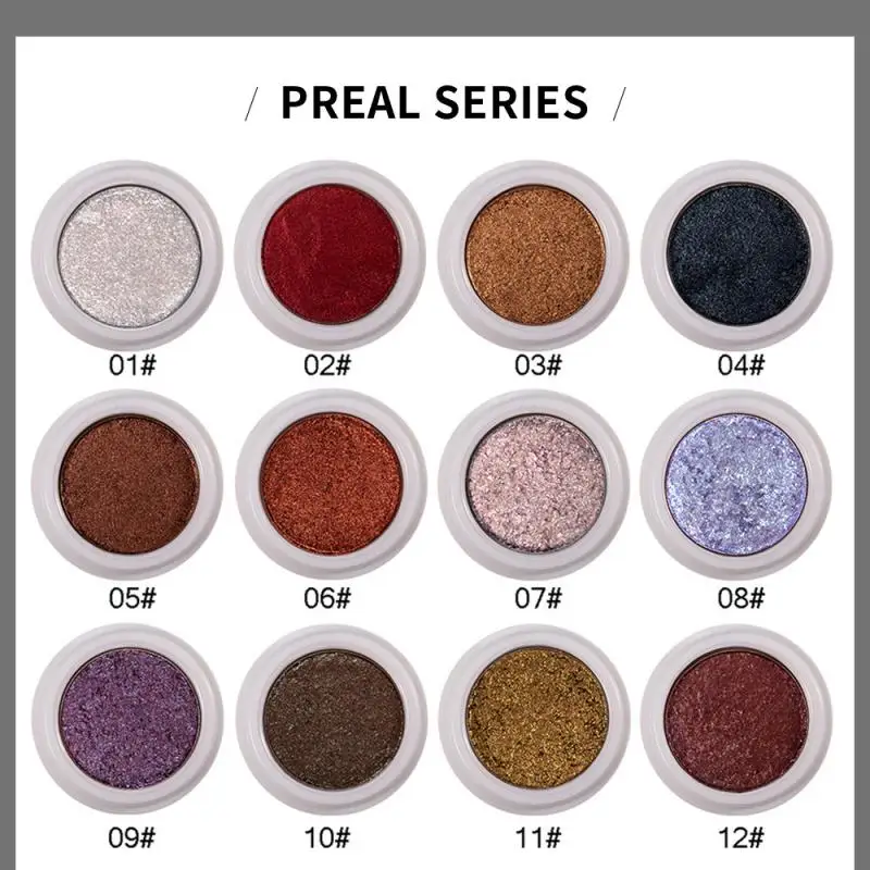 

HANDAIYAN Fashion Makeup EyeShadow Soft Glitter Long-Lasting Waterproof Shimmering Colors Eye shadow Metallic Eye Cosmetic TSLM1