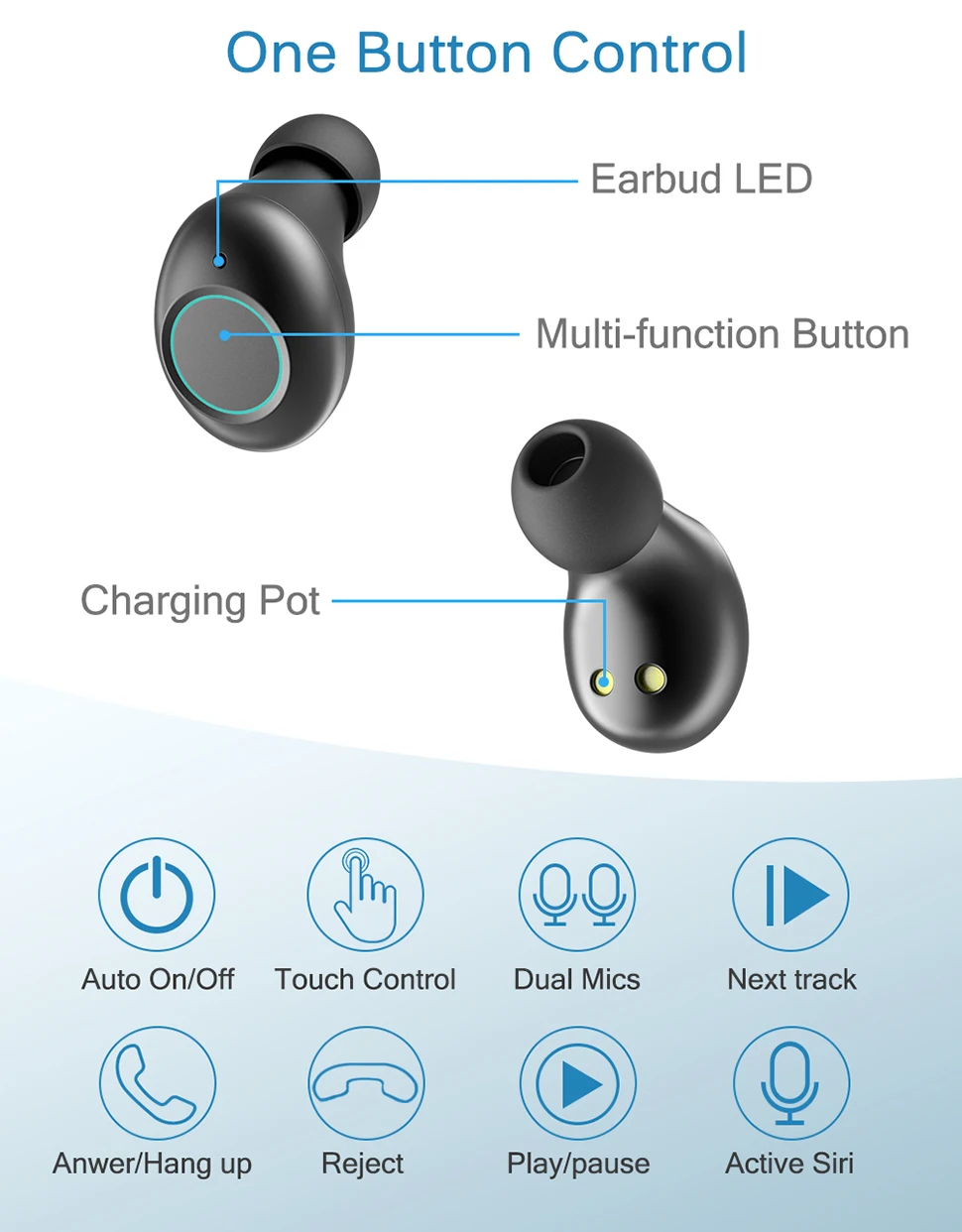 TWS беспроводные наушники светодиодный Bluetooth 5,0 наушники 6D стерео наушники с 4000 мАч Мощность для iPhone Xiaomi IPX6 Водонепроницаемый