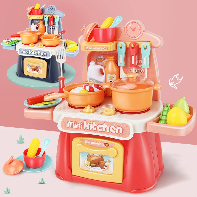

26pcs Kawaii Dollhouse Pretend Play Toys Mini Simulation Kitchen Toys Food Dinerware Toy for Kids Children Girls Gifts