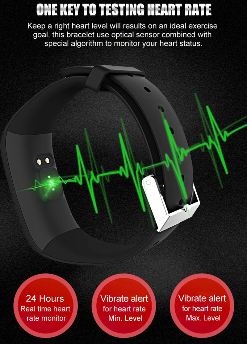 P1, умный Браслет, Bluetooth, измеритель артериального давления, пульсометр, умный Браслет, трекер активности, браслет для IOS, Android, телефона