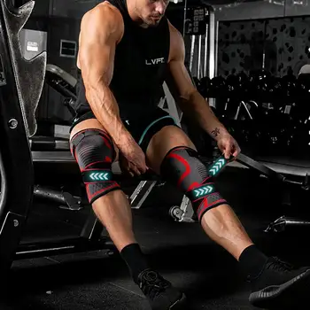 

1 PC Knee Joint Compression Pads Training Basketball Fitness Brace Support Sports Protection Breathable Bandage Knee Brace Belt
