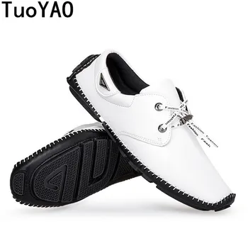 

Men's PU Leather Casual Shoes Autumn Fashion Sneakers Footwear Soft Rubber Male Flats Shoes White Mens Shoes Sales Man Designer