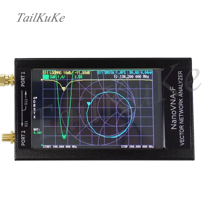 

Newest NanoVNA-F Vector Network Analyzer VNA HF VHF UHF Antenna Analyzer Short Wave 4.3 Inch 50k-1GHz Built-in 5000mA Battery