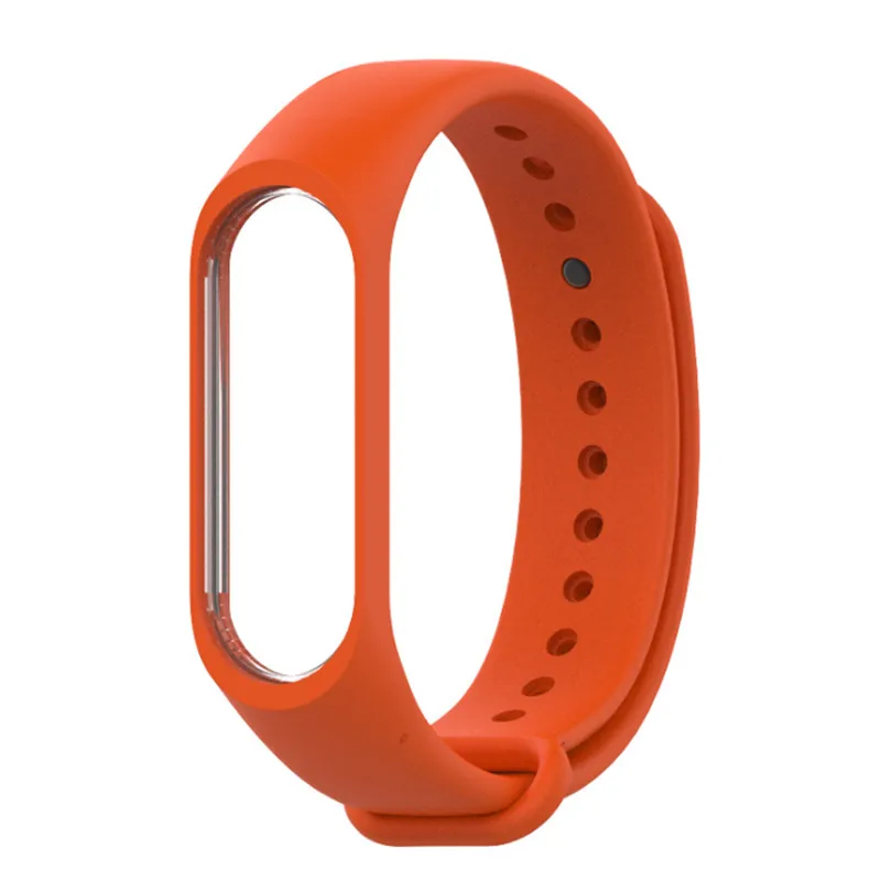 Браслет mi jobs для Xiaomi mi Band 4 спортивный ремешок для часов Силиконовый ремешок для Xiaomi mi Band 3 браслет mi band 4 аксессуары - Цвет: Orange