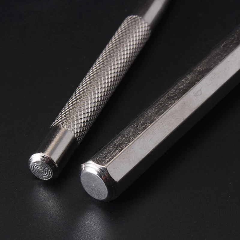 Super Strong Automatic Center Punch Anti Slip Knurling Handle Steel Spring Loaded Loaded Metal Drill Marking Center Punch Tool