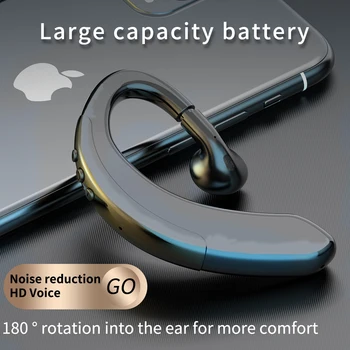 

Wireless Bluetooth 5.0 headset mono headset for driving sports running mono headset with microphone long endurance