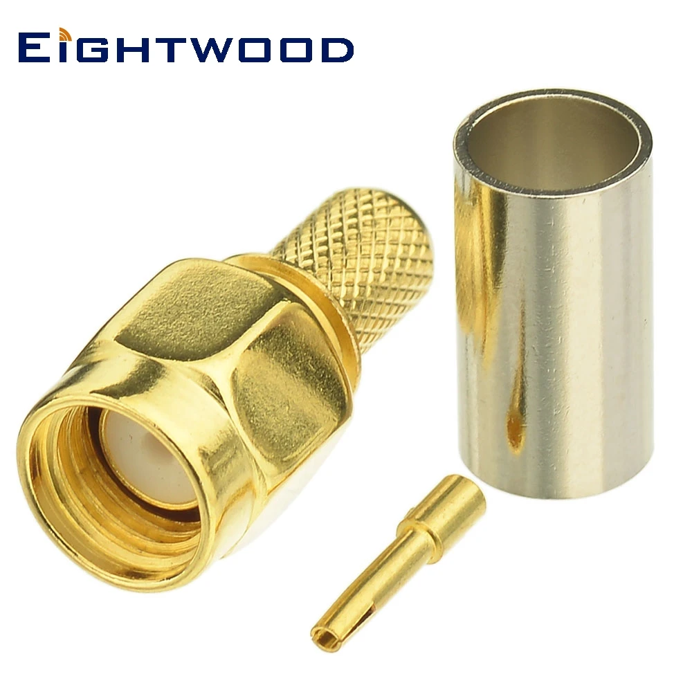 

Стандартная штепсельная вилка (женская розетка), 5 шт., коаксиальный радиочастотный разъем, адаптер, обжимный кабель для антенны, базовой станции для телекоммуникации