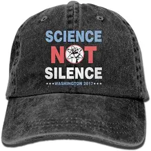 

Adult's Science Not Silence Yarn-Dyed Denim Baseball Hat Adjustable Dad Hat