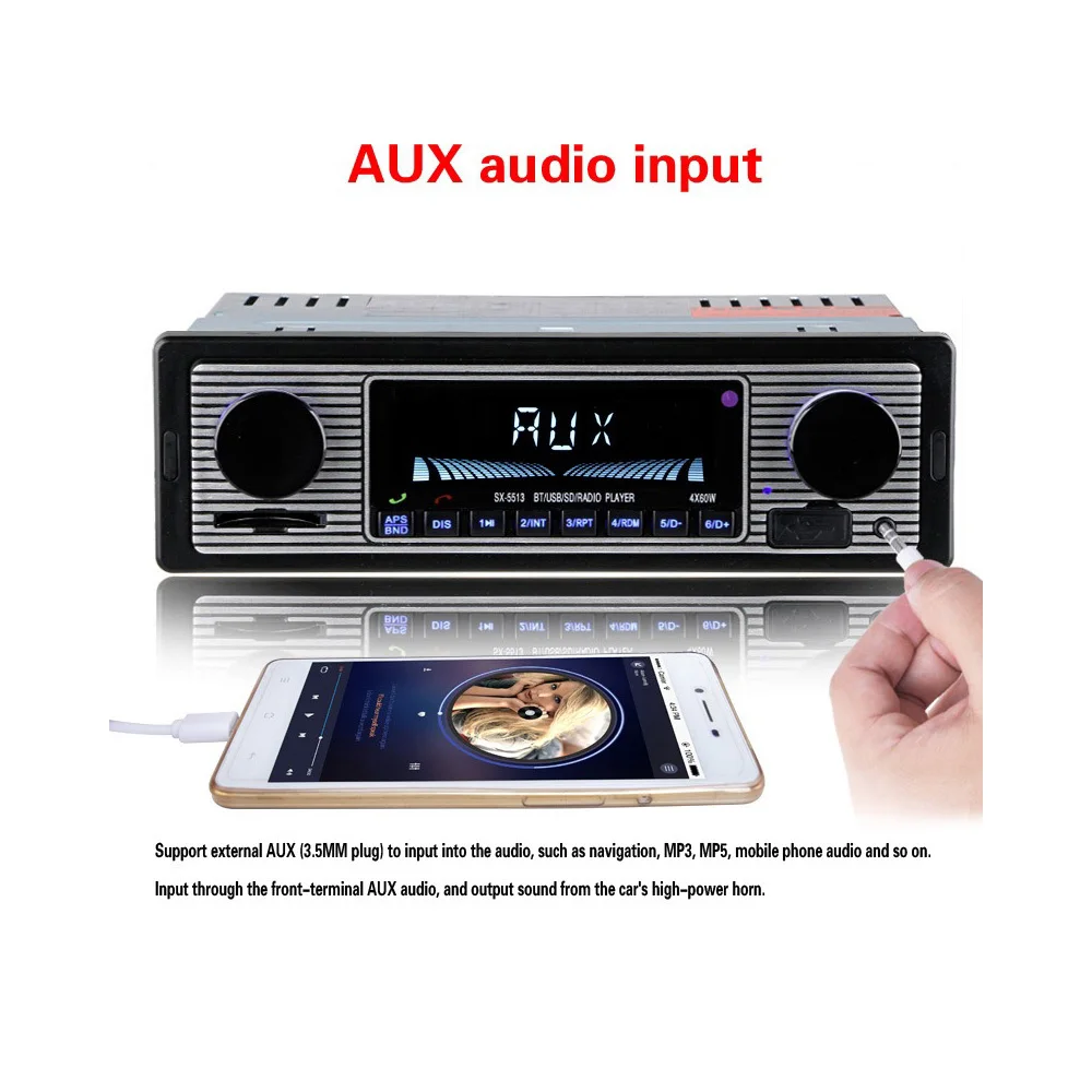 12 В Автомагнитола Bluetooth 1Din автомобильный стерео FM MP3 плеер USB SD AUX аудио Автоэлектроника Авторадио 1 DIN радио автомобиля